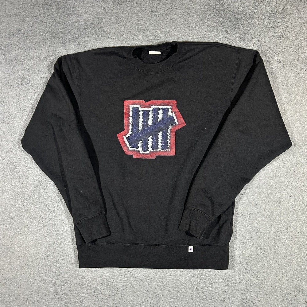 Undefeated Sweatshirt Stitch Print 5 Strikes Logo Crewneck Mens Size Small #3114